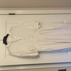 Linen Little Women Puff Sleeve Dress